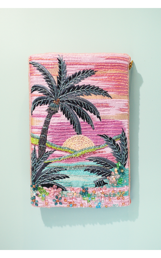 Retro Tide Beaded Crossbody Bag