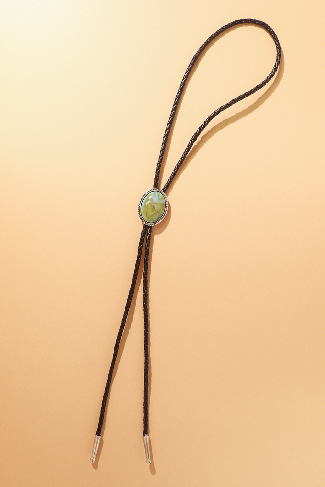 Turquoise Sawtooth Bolo Tie