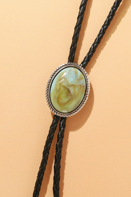 Turquoise Sawtooth Bolo Tie