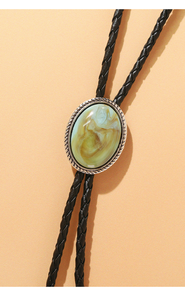 Turquoise Sawtooth Bolo Tie