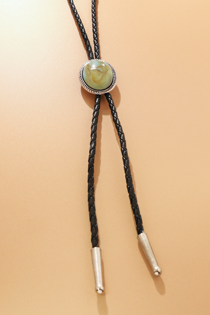 Turquoise Sawtooth Bolo Tie