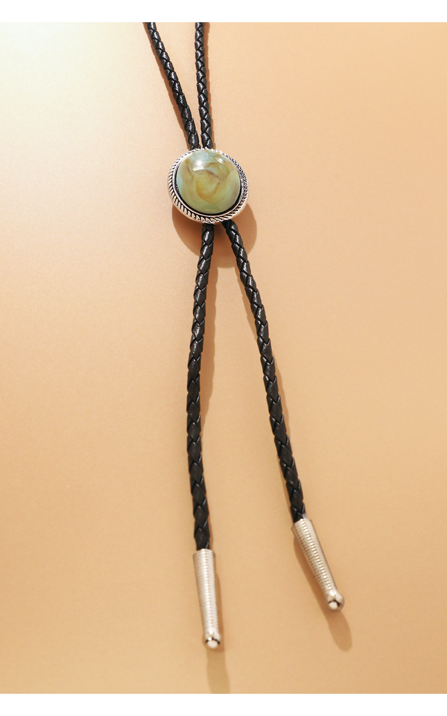 Turquoise Sawtooth Bolo Tie