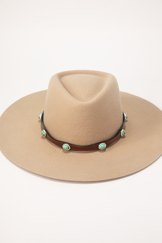 Sundance Stone Leather Hat Band