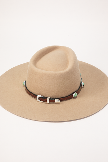 Sundance Stone Leather Hat Band