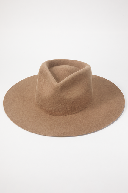 Mickey Wide Wool Rancher - Almond
