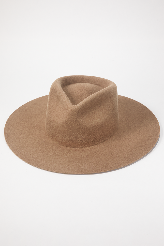 Mickey Wide Wool Rancher - Almond