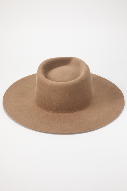 Mickey Wide Wool Rancher - Almond