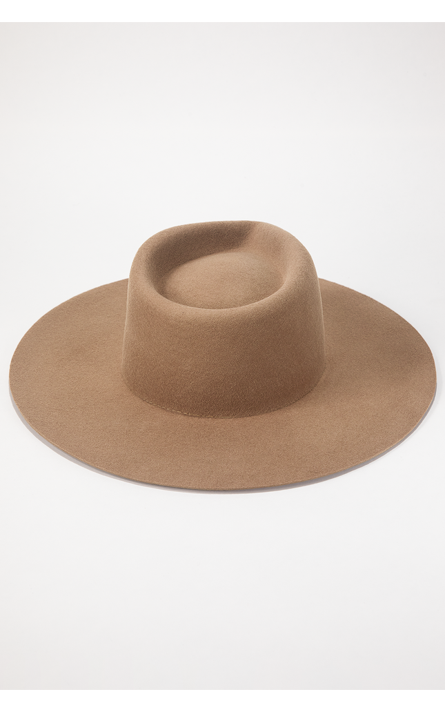 Mickey Wide Wool Rancher - Almond