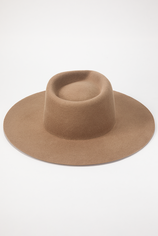 Mickey Wide Wool Rancher - Almond