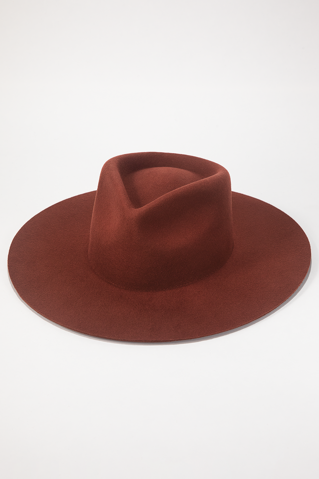 Mickey Wide Wool Rancher - Rust