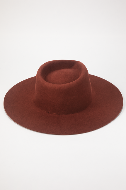 Mickey Wide Wool Rancher - Rust