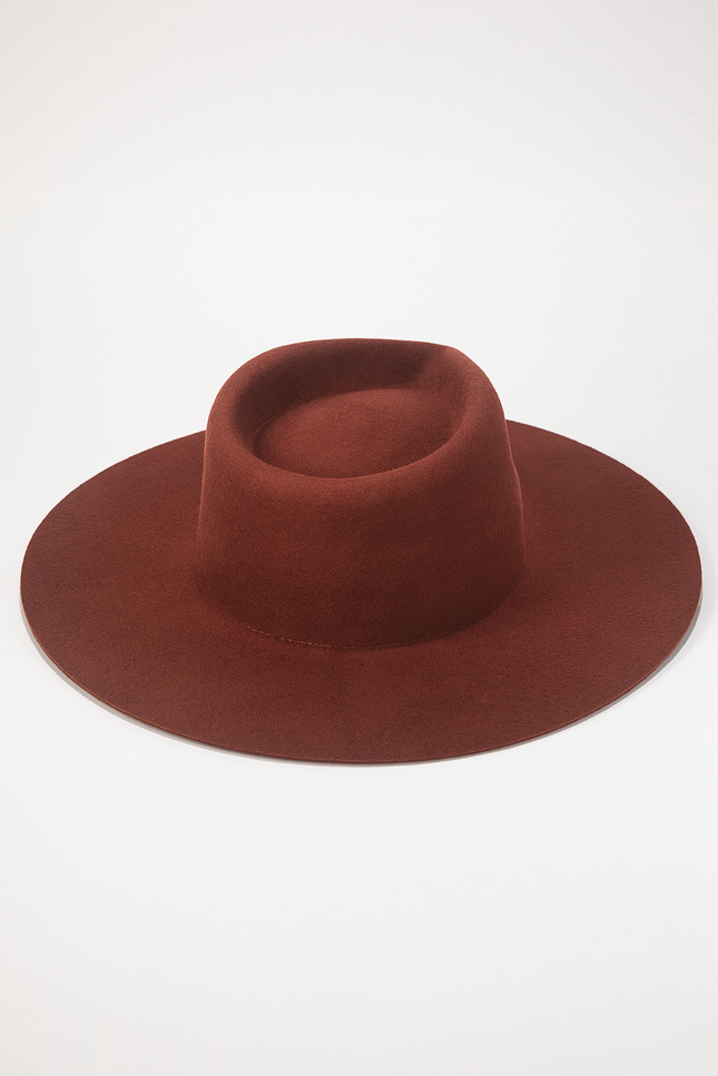 Mickey Wide Wool Rancher - Rust