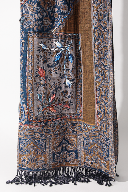 Jackson Embroidered Scarf