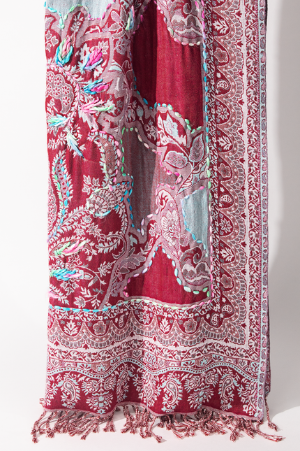 Helena Embroidered Scarf