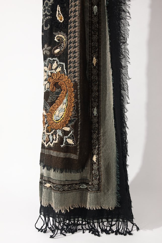 Cimarron Wool Embroidered Scarf