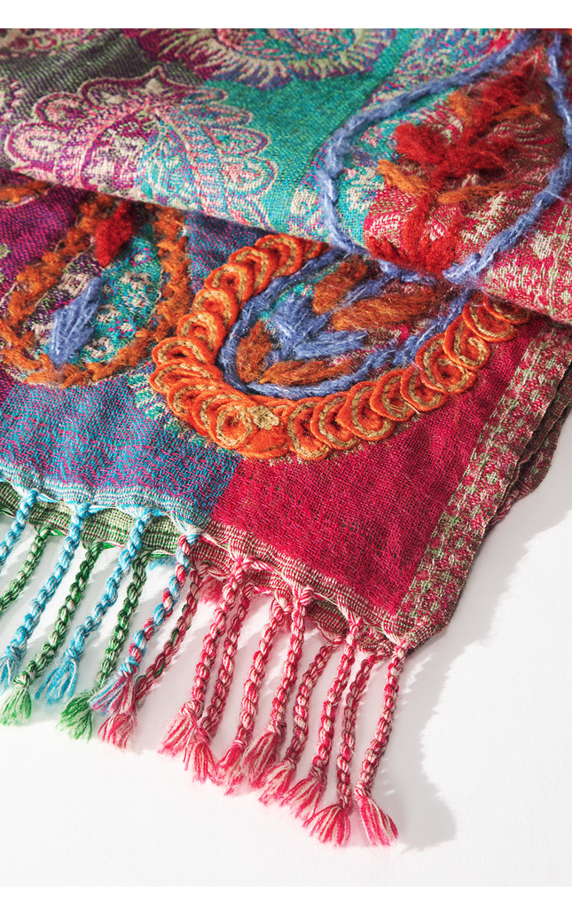 Rio Vista Wool Paisley Scarf