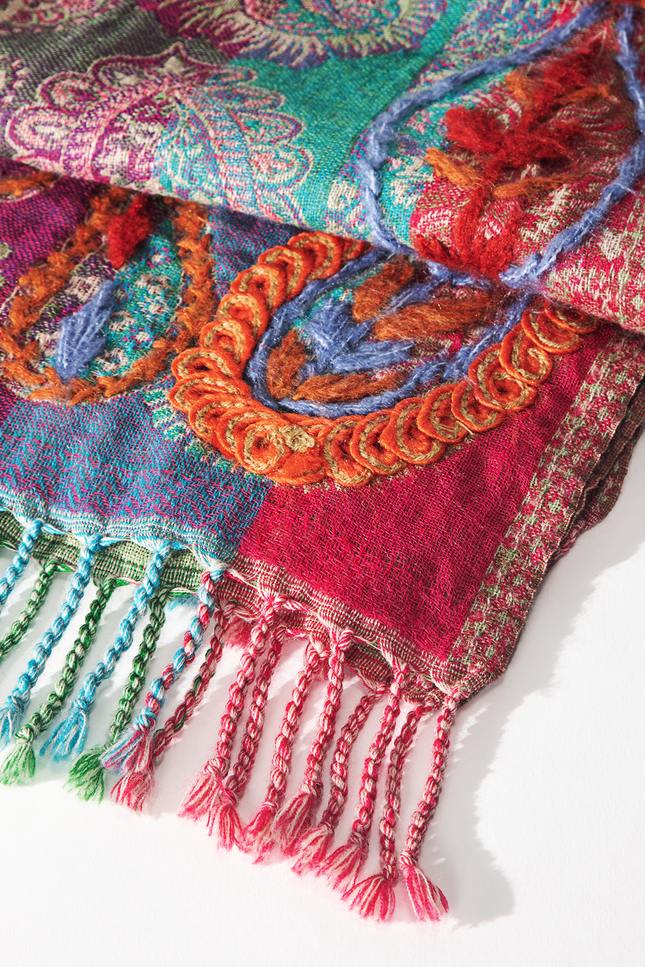 Rio Vista Wool Paisley Scarf