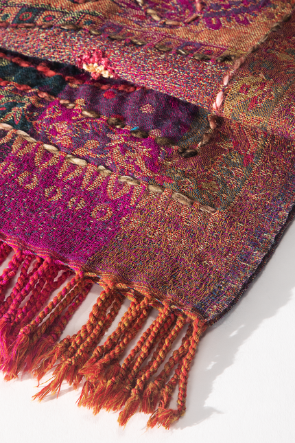 Bozeman Wool Embroidered Scarf