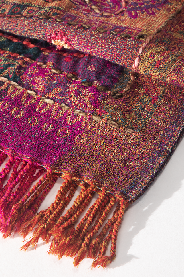 Bozeman Wool Embroidered Scarf