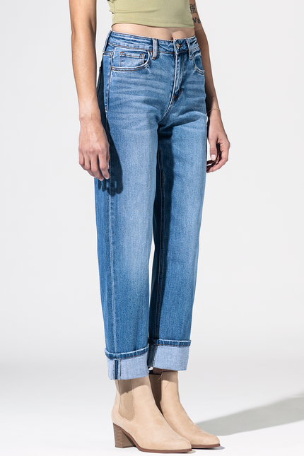 Bartlesville High Rise Barrel Jean