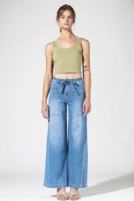 Blue Ribbon Wide Leg Jean