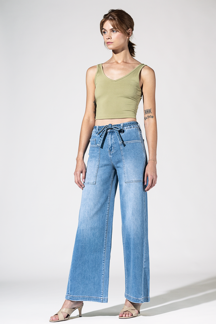 Blue Ribbon Wide Leg Jean