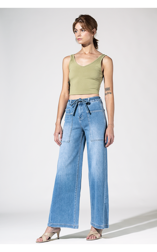 Blue Ribbon Wide Leg Jean