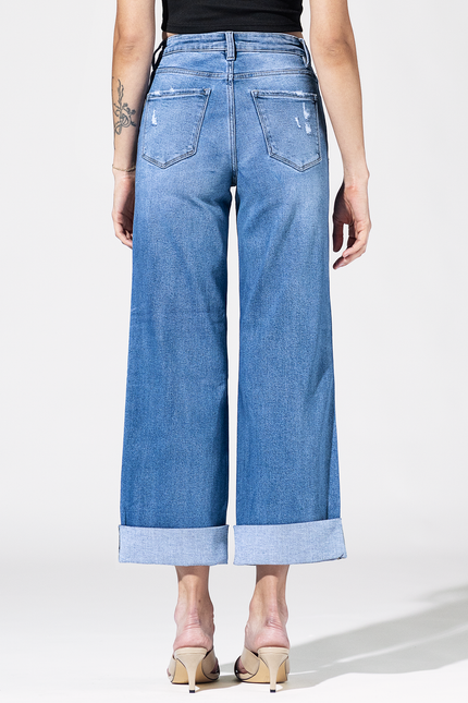 Festival Fold High Rise Cuffed Jeans