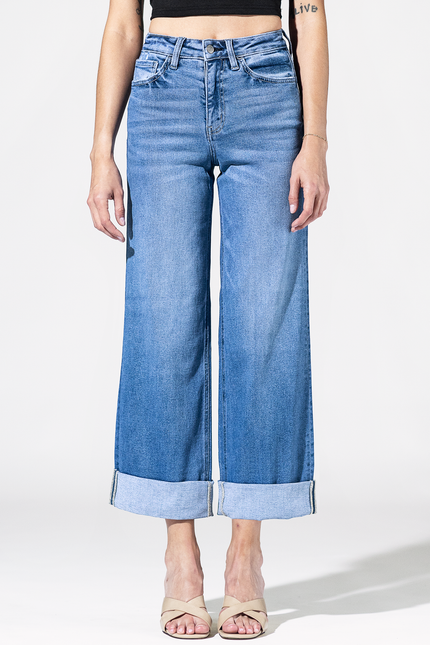 Festival Fold High Rise Cuffed Jeans