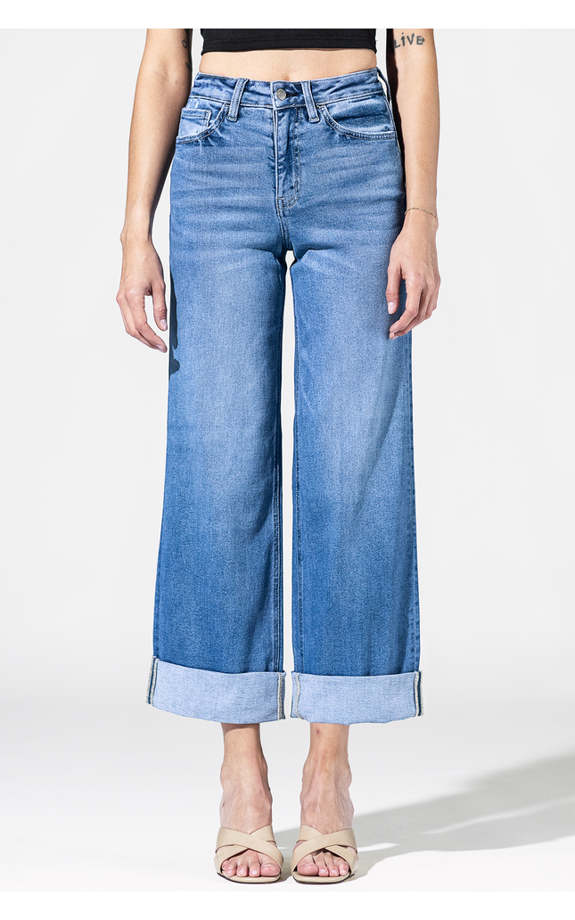 Festival Fold High Rise Cuffed Jeans