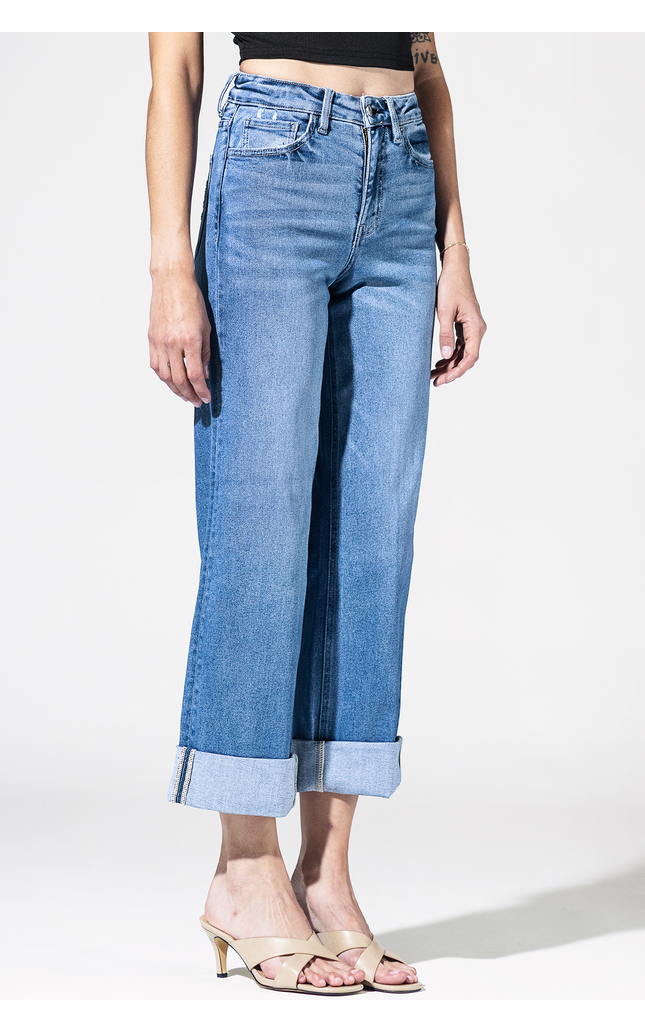 Festival Fold High Rise Cuffed Jeans