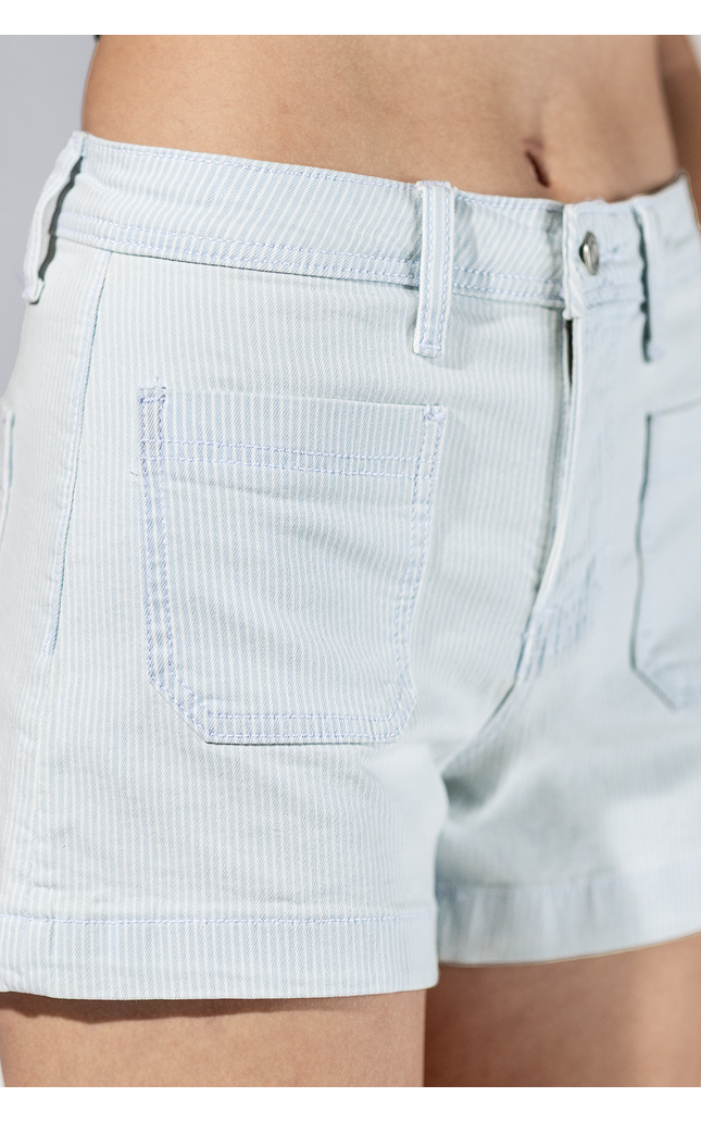 Pensacola Pinstripe Patch Pocket Shorts