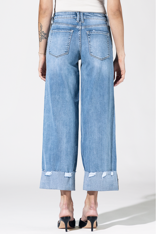 Sundown Gypsy Distressed Cuff Jeans