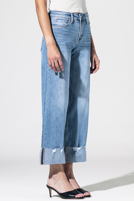 Sundown Gypsy Distressed Cuff Jeans