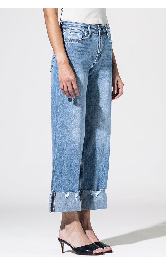 Sundown Gypsy Distressed Cuff Jeans