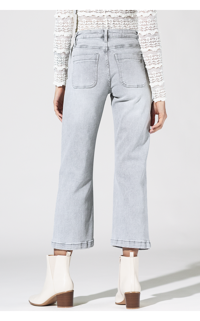 High Rise Cropped Wide Leg With Patch Pockets