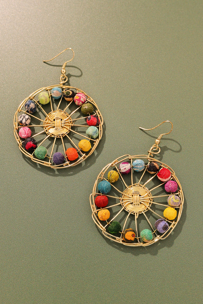 Kaleidoscope Wheel Earrings