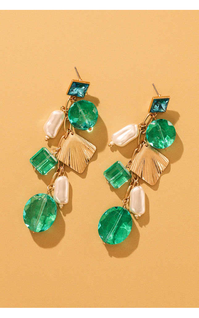 Emerald Dangle Earrings