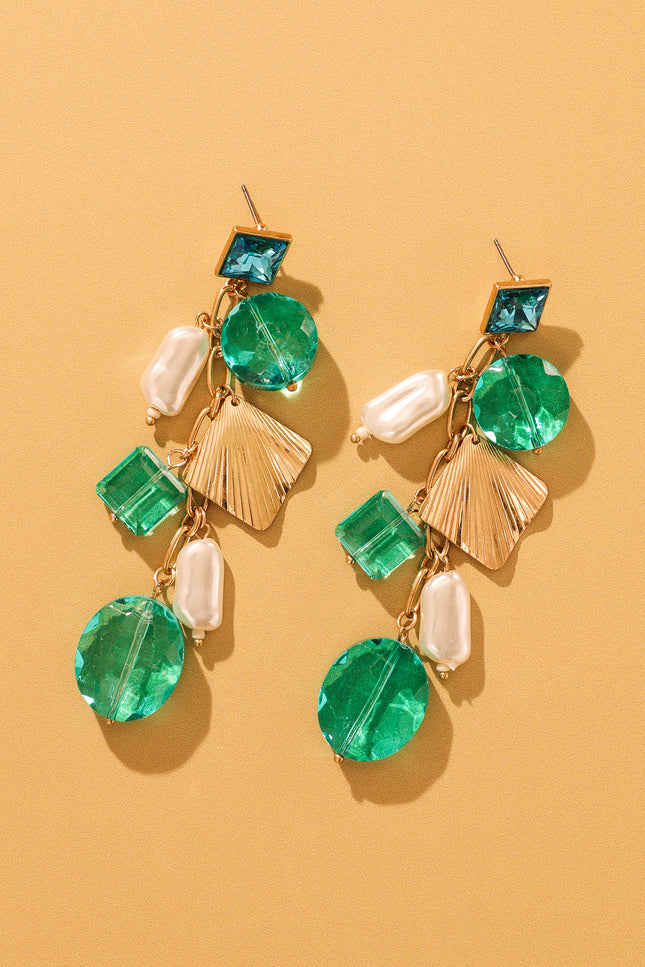 Emerald Dangle Earrings