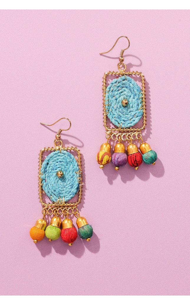 Rectangle Dangle Earrings