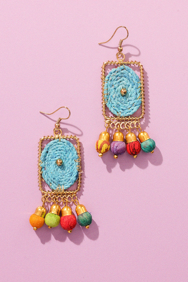 Rectangle Dangle Earrings