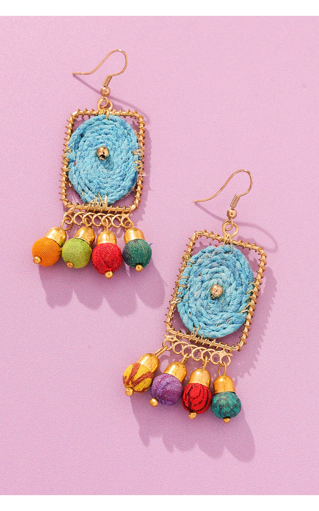 Rectangle Dangle Earrings