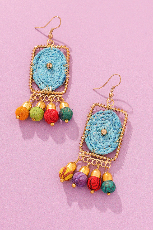 Rectangle Dangle Earrings