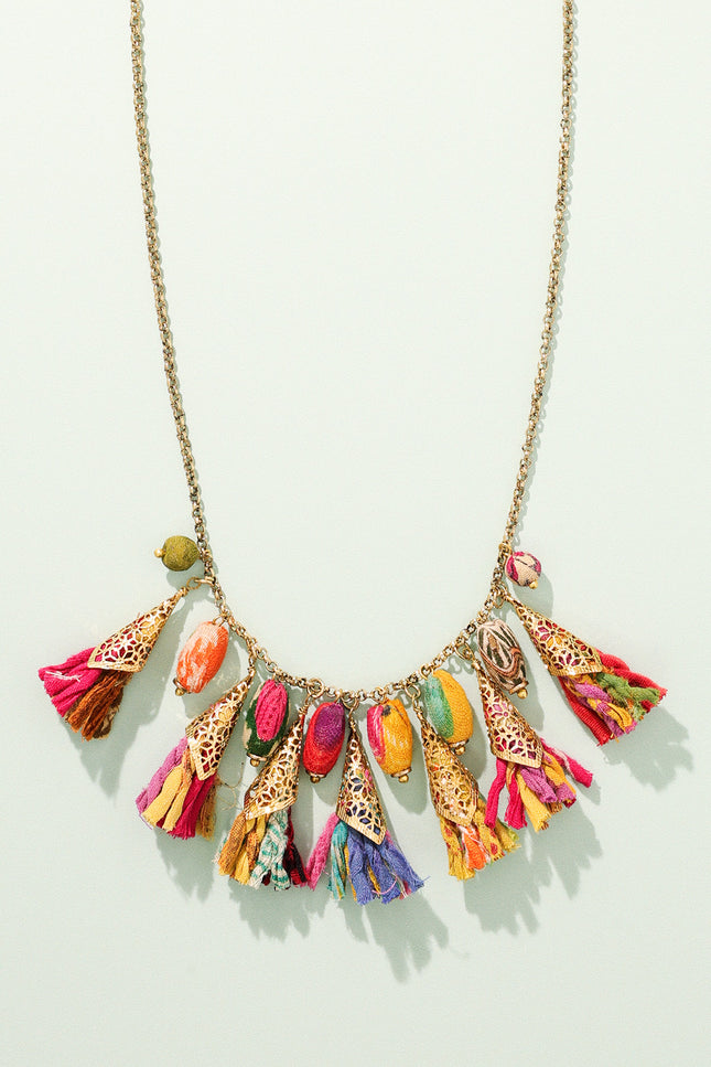 Festival Fringe Necklace