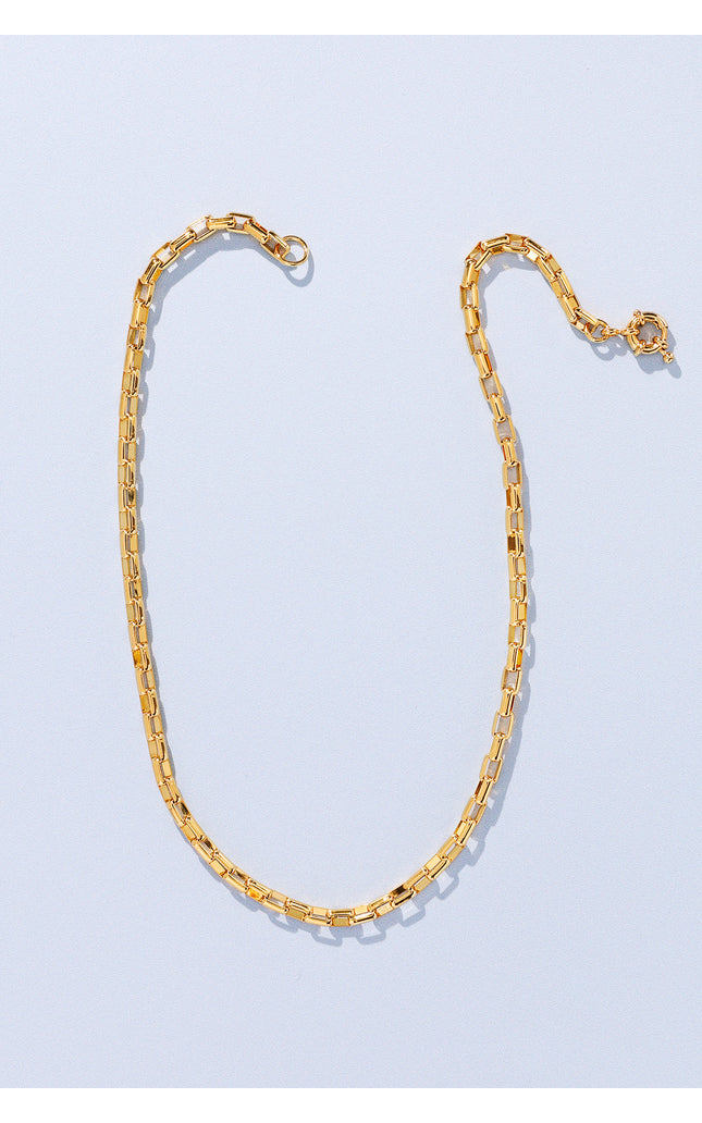 18K Gold Plated Link Chain Necklace