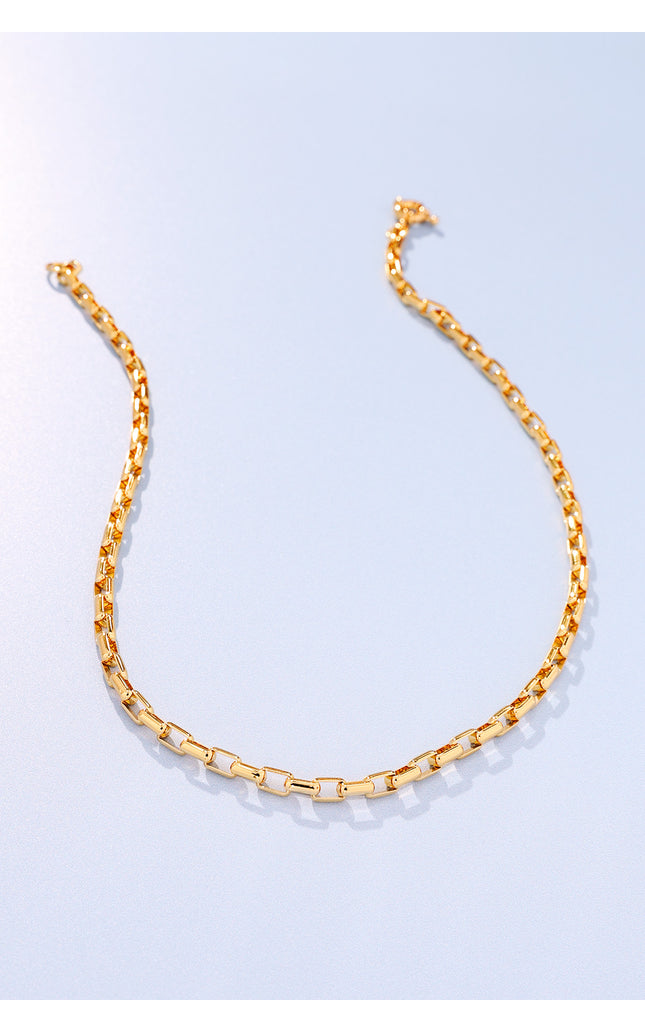 18K Gold Plated Link Chain Necklace