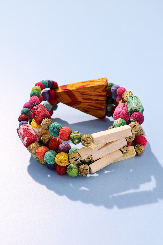 Rainbow Radiance Beaded Bracelet