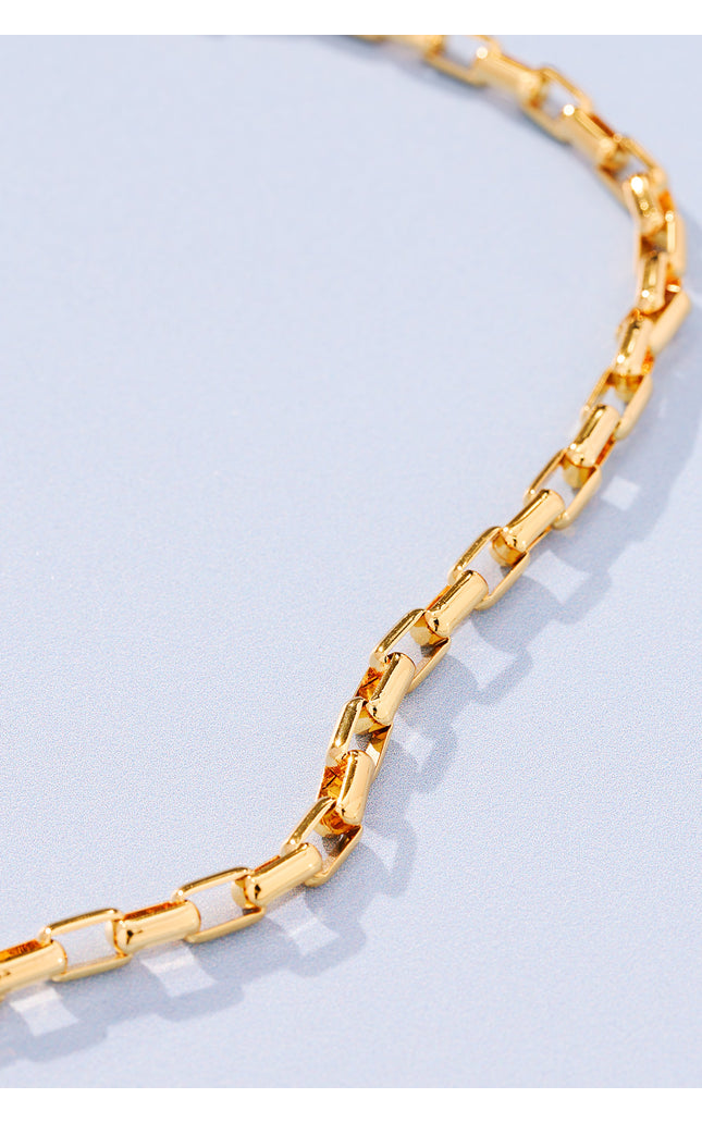 18K Gold Plated Link Chain Necklace
