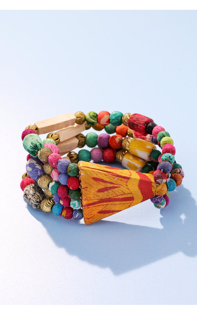 Rainbow Radiance Beaded Bracelet