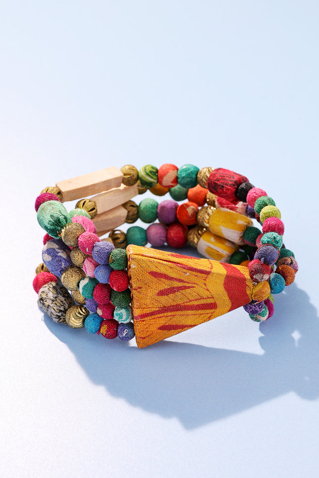 Rainbow Radiance Beaded Bracelet